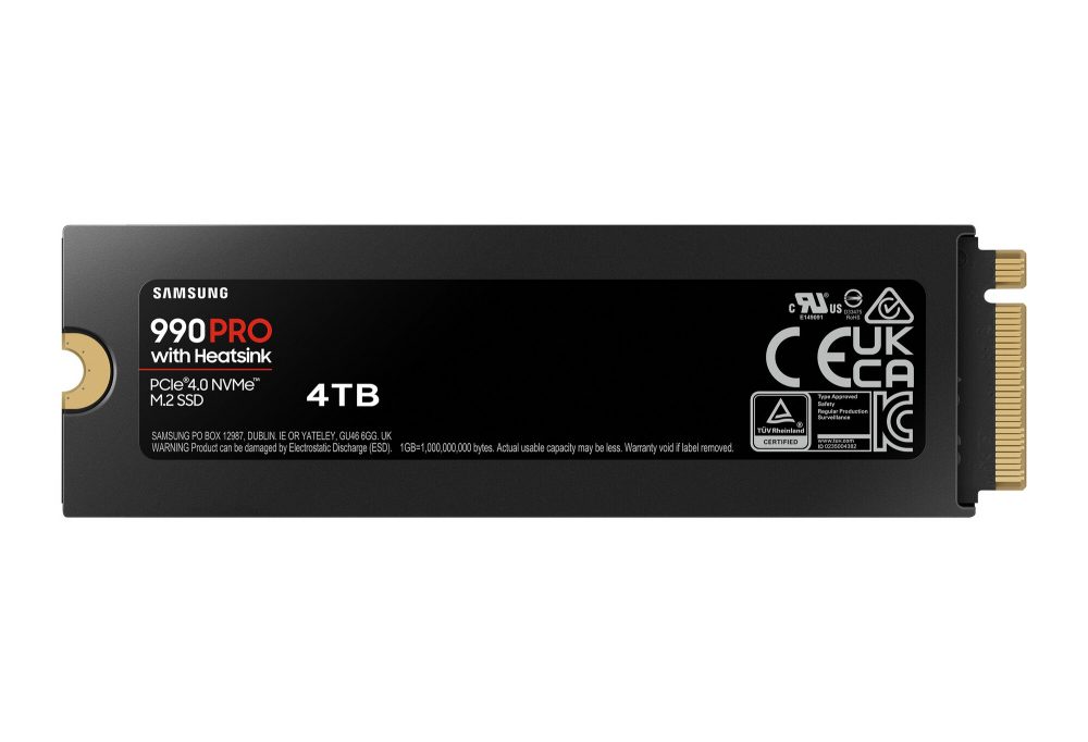 Alternative view of SSD 4TB Samsung 990 PRO M.2 NVMe + HS MZ-V9P4T0CW