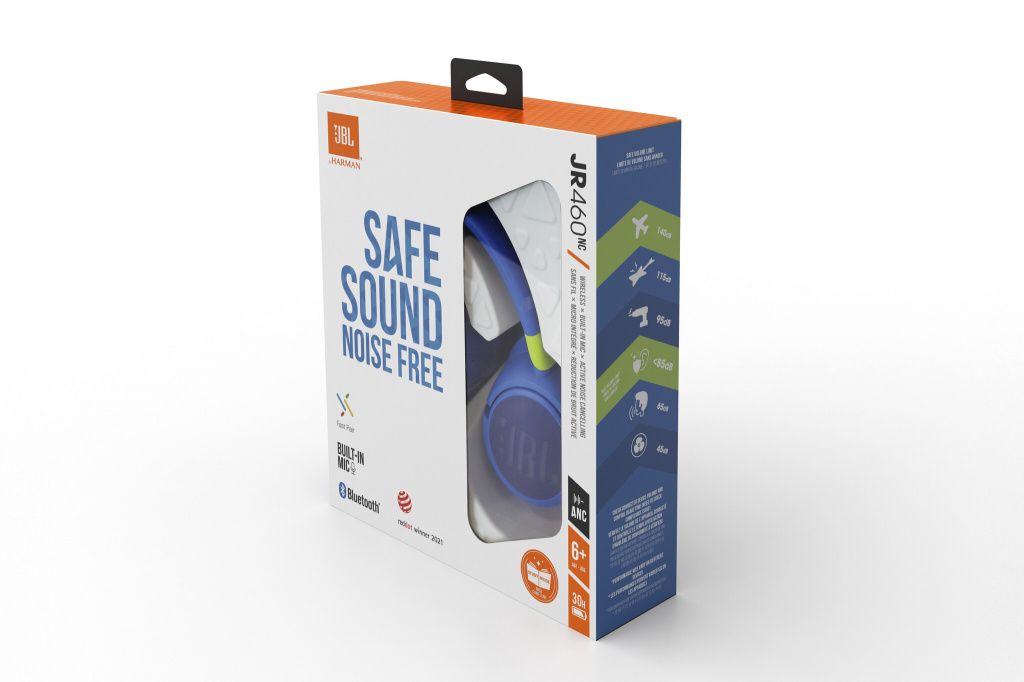 JBL JR460NC Bluetooth dječje naglavne plave slušalice - Slika 8