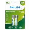 Philips punjive baterije AA, 2 komada, 2600 mAh