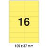 Etikete ILK 105x37 mm pk100L Zweckform 3455 žute