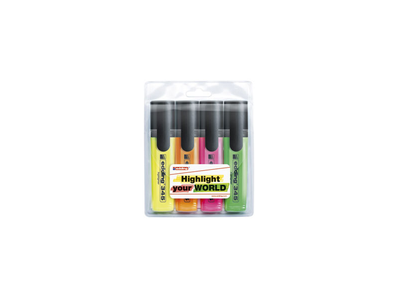 Marker za tekst Signir Edding 345 2-5mm 4 boje blister