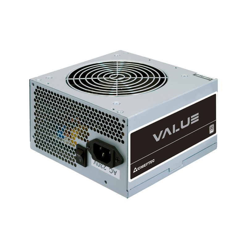 Chieftec 500W, ATX 2.3, 80+, aktivan PFC, 1×PCIe, 3×SATA, 20+4-pina, 120mm ventilator, bulk, bez kabla
