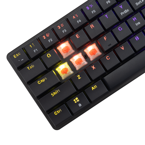 Alternative view of White Shark Nagamaki gaming tipkovnica crna scrveni switch GK-006112