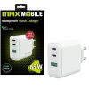 MaxMobile kućni punjač PD Super Fast Charge Duo TypeC + USB-A 3 utora 2076-QP GaN 6W