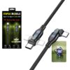 Maxmobile data kabel TYPE C-TYPE C A04 BLACK QC 240W, Dual rate, 1,2m