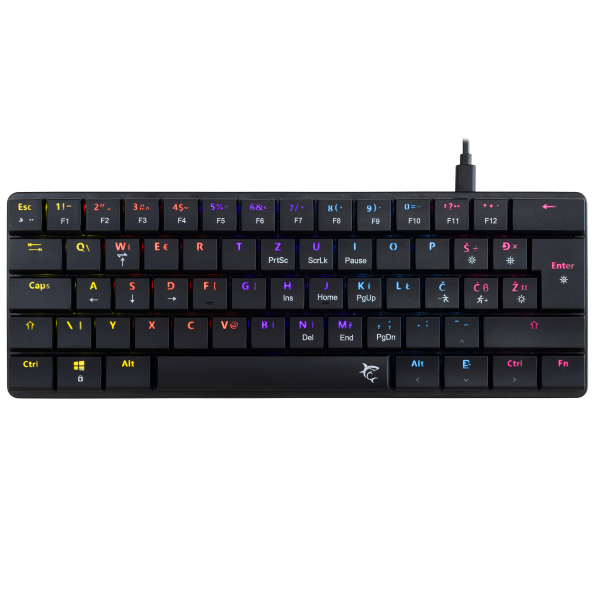 Alternative view of White Shark Nagamaki gaming tipkovnica crna scrveni switch GK-006112