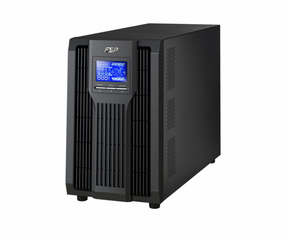 Fortron Source UPS Champ Tower 2000VA/1800W, On-line double conversion, USB, RS-232, 4×IEC, 4×9Ah LCD