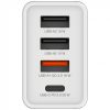 Verbatim zidni punjač 30W, bijeli 3×USB-, 1xUSB-C