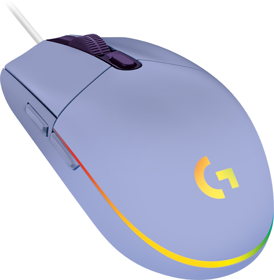 LOGITECH G102 LIGHTSYNC Corded Gaming Mouse - LILAC - USB - EER - Slika 4