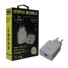 Max Mobile kućni punjač set 2u1 QC 3.0 Quick charge USB + Type C 3A 15W bijeli
