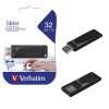 Verbatim USB 2.0 Flash Drive 32GB Store'n'Go Slider crni