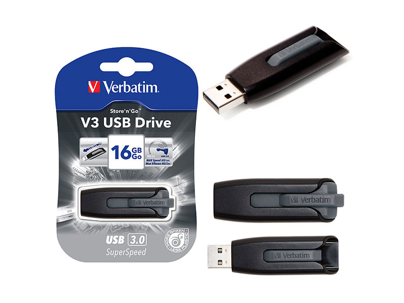 Verbatim USB 3.0 Flash Drive 16GB crni