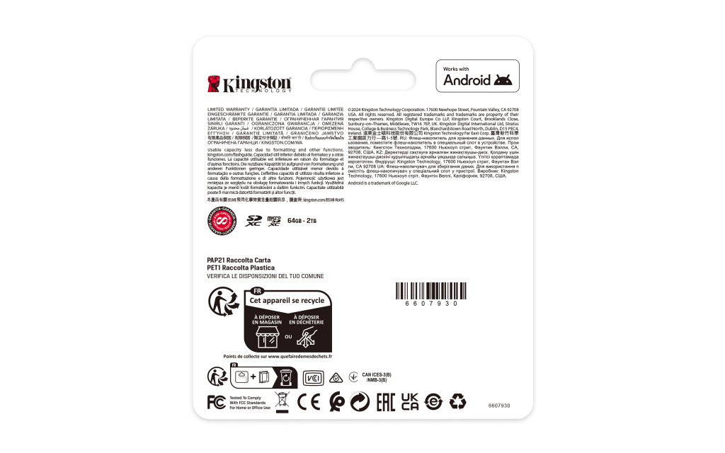 Kingston Canvas Select Plus G3 64GB Micro SD memorijska kartica - Slika 6