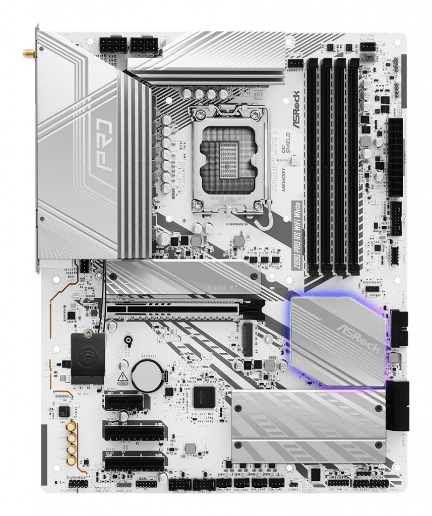 ASROCK Z890 Pro RS WiFi White ATX LGA1851 DDR5 - Slika 3