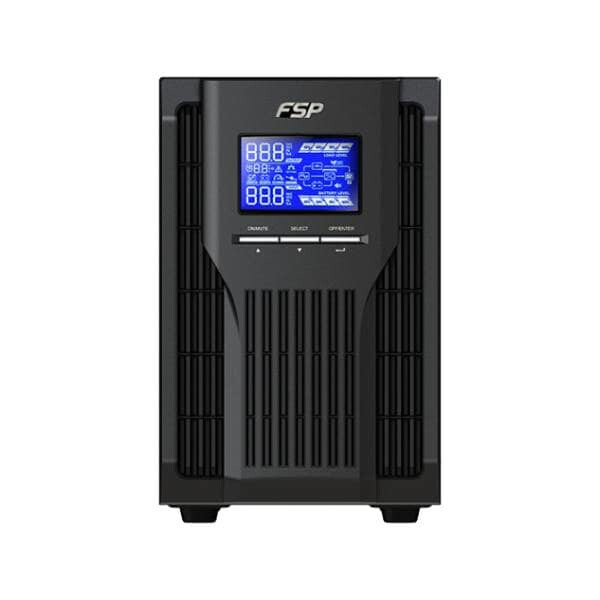 Alternative view of Fortron Source UPS Champ Tower 3000VA/2700W, On-line double conversion, USB, RS-232, 4×IEC, 6×9Ah,LCD