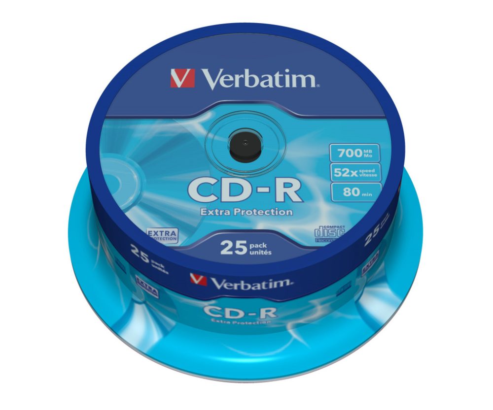 Alternative view of Verbatim CD-R 700Mb 52x Datalife 25pack Spindle EP