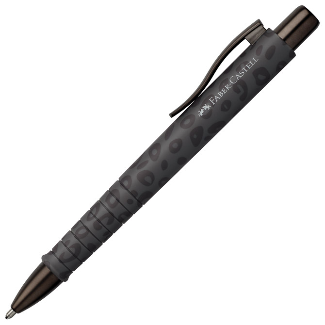 Olovka kemijska gumirana Poly Ball Leo Faber Castell 241181 crna