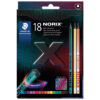 Boje drvene 16boja+2olovke grafitne Norix Staedtler 186 C18P
