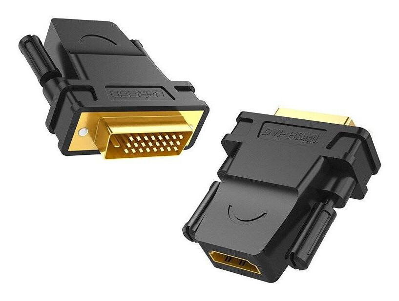 Adapter UGREEN, HDMI (Ž) na DVI (M), crn