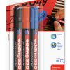 Marker permanentni 1-5 mm klinasti vrh Edding 330/3boje blister