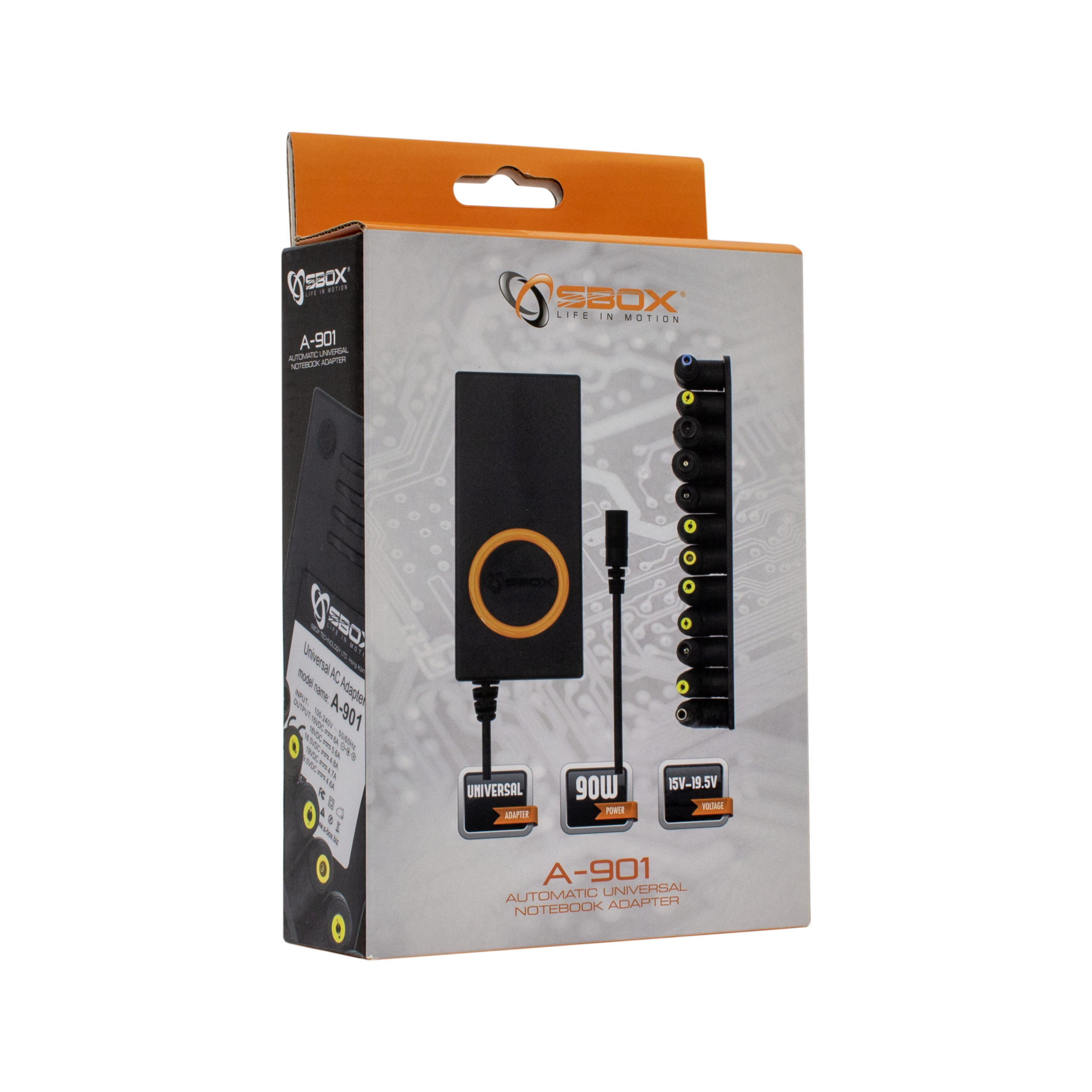 Punjač za laptop SBOX A-901 / 90W univerzalni