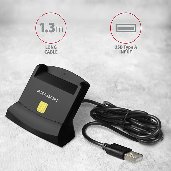 AXAGON CRE-SM1 USB Smart card reader - Slika 7
