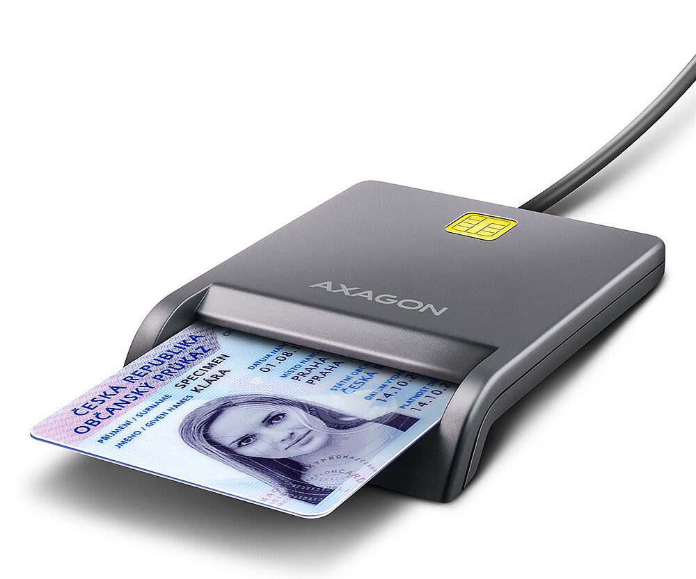 MEM CR USB 2.0 CRE-SM3T Smart Card FlatReader, AXA