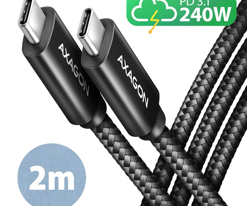 CC USB CM 2.0 <> USB CM, 2,0 m, Crna, HQ, BUCM2-CM20AB