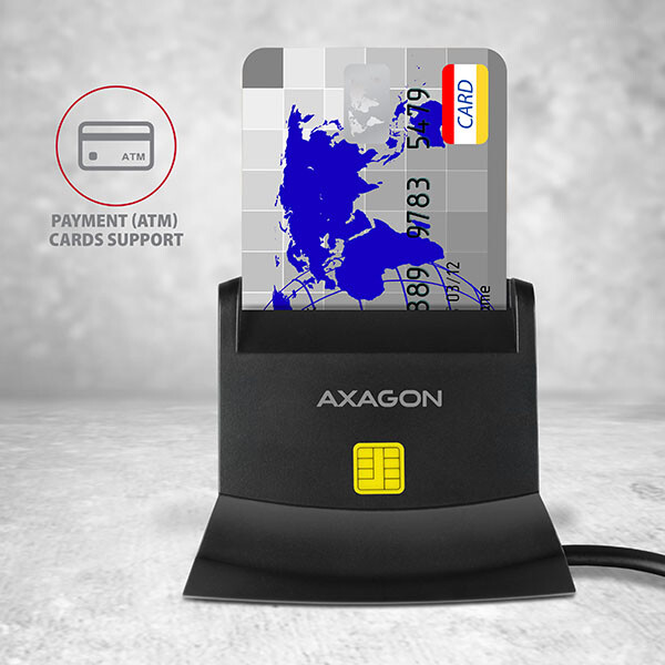 AXAGON CRE-SM1 USB Smart card reader - Slika 4