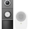 TP-Link Tapo Smart bežično zvono za vrata s video kamerom 2K 5MP 2560×1920px, 180° dijagonalno, 3DNR, WDR, dvosmjerni audio, 16x zoom, detekcija pokreta, FC night vision, glasovna kontrola, IP66