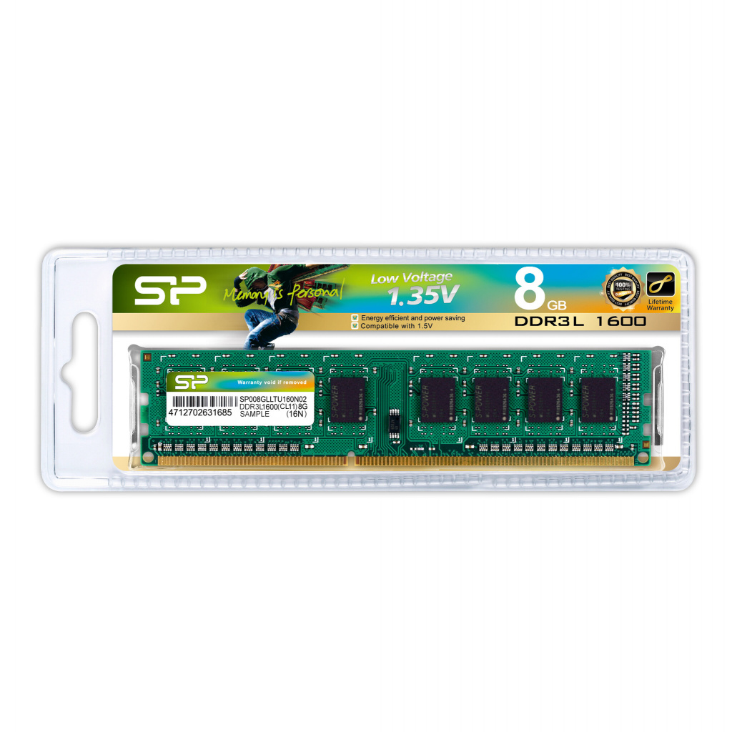 SILICON POWER DDR3 8GB 1600MHz CL11 DIMM - Slika 2
