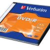 DVD-R 4,7/120 16x slim Mat Silver Verbatim 43547