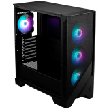 Chassis MAG FORGE 320R AIRFLOW, ATX, Mid Tower, 4x Pre-installed ARGB Fan, 472.5 x 210 x 498 mm, Black