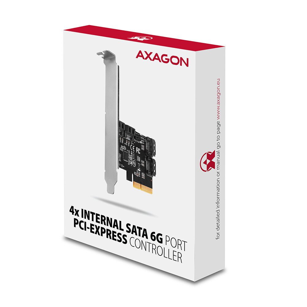 AXAGONPCES-SA4X4 PCIe Controller 4x Int./Ext. SATA III 6G ASMedia - Slika 6