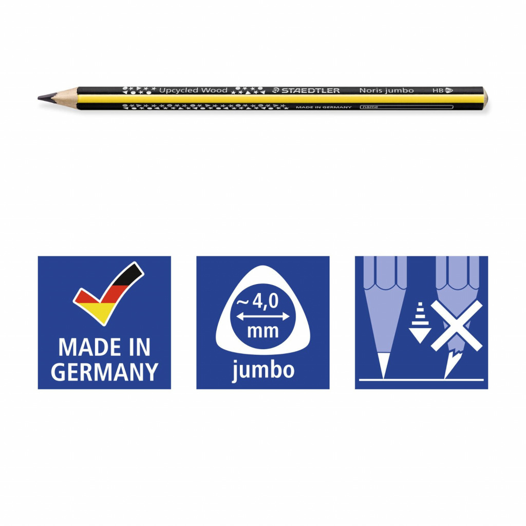 Olovka grafitna HB Noris jumbo Staedtler 119 - Slika 4