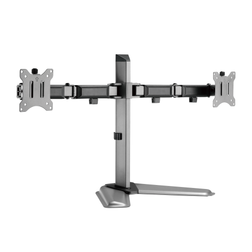 White Shark Desktop GMS-3206 Tutankhamun stolni stalak za monitor, za 2 monitora, do 32'', do 18kg, sivi