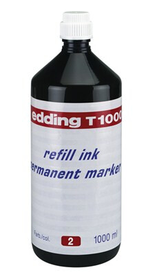 Tinta za marker permanentni 1000 ml Edding T1000 crvena