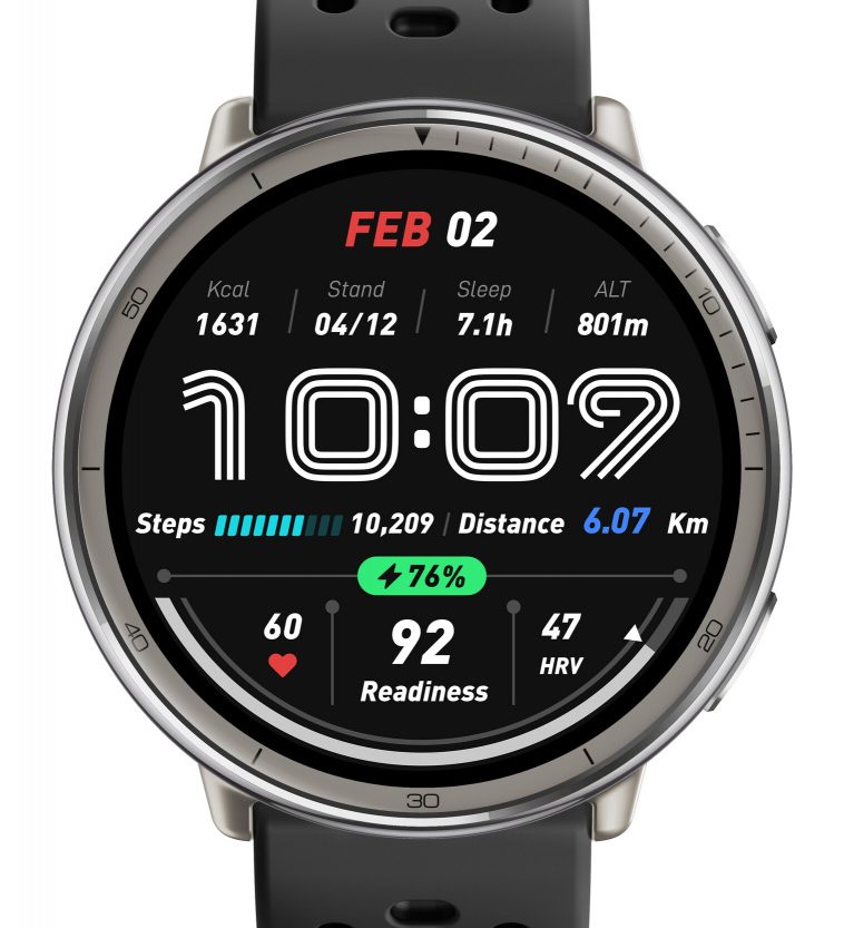 Alternative view of Pametni sat Amazfit Active 2 (Round) Silicon black