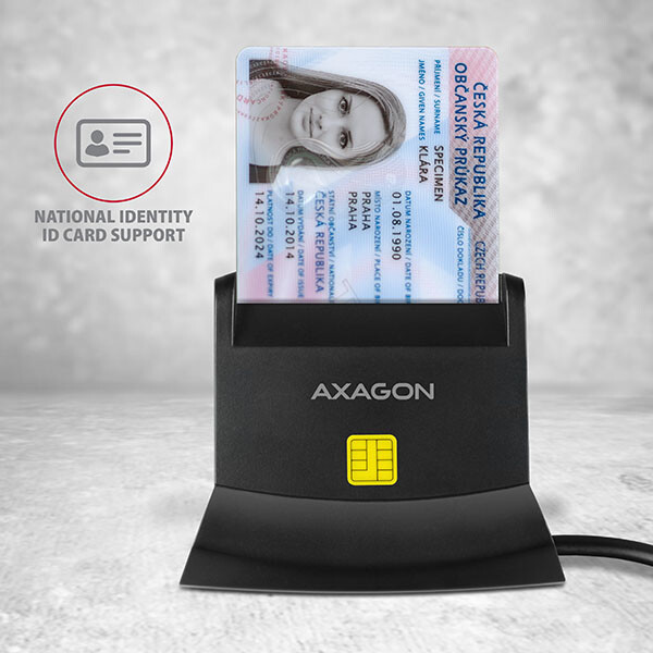 AXAGON CRE-SM1 USB Smart card reader - Slika 3
