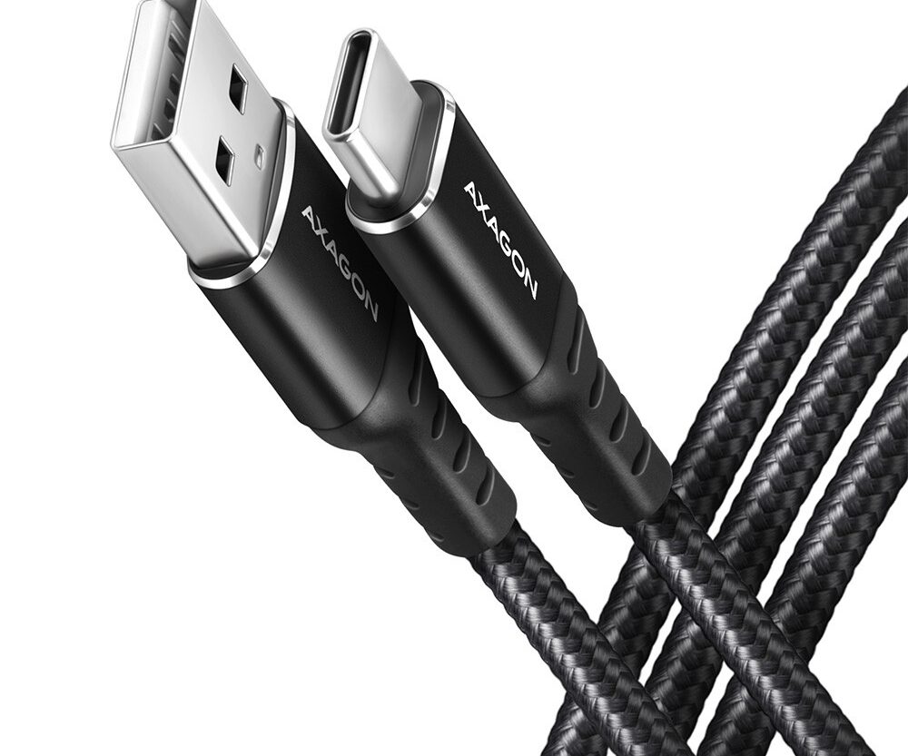 CC USB CM 2.0 <> USB AM, 1,0 m, Crna, HQ, BUCM-AM10AB, AXA