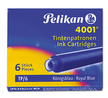 Tinta za nalivpero patrone pk6 4001 Pelikan 301176 (100401545) plava