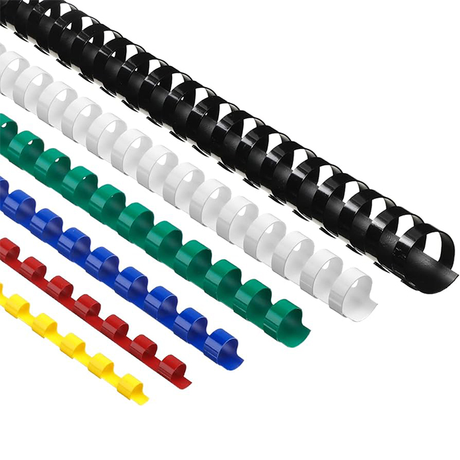 Spirala plastična fi- 8 mm pk100 GBC.4028194 bijela