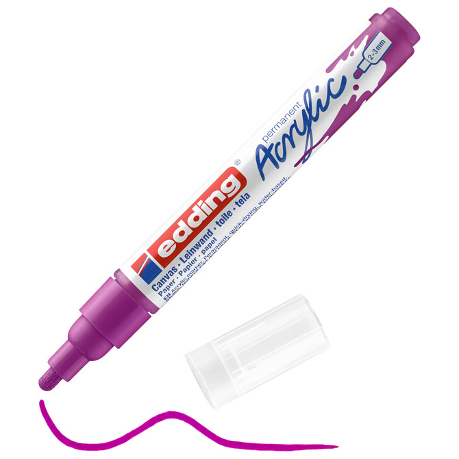 Marker akrilni 2-3 mm Edding 5100910 ljubičasti