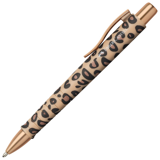 Olovka kemijska gumirana Poly Ball Leo Faber Castell 241182 smeđa