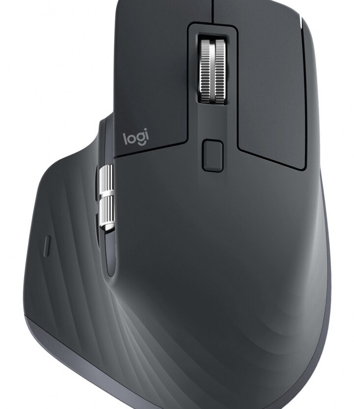 Logitech MX Master 3S Performance, laserski, bežićni, BT, ergonomski, grafit