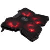 SureFire Bora Gaming podloga za hlađenje prijenosnika do 17", USB, crveni LED