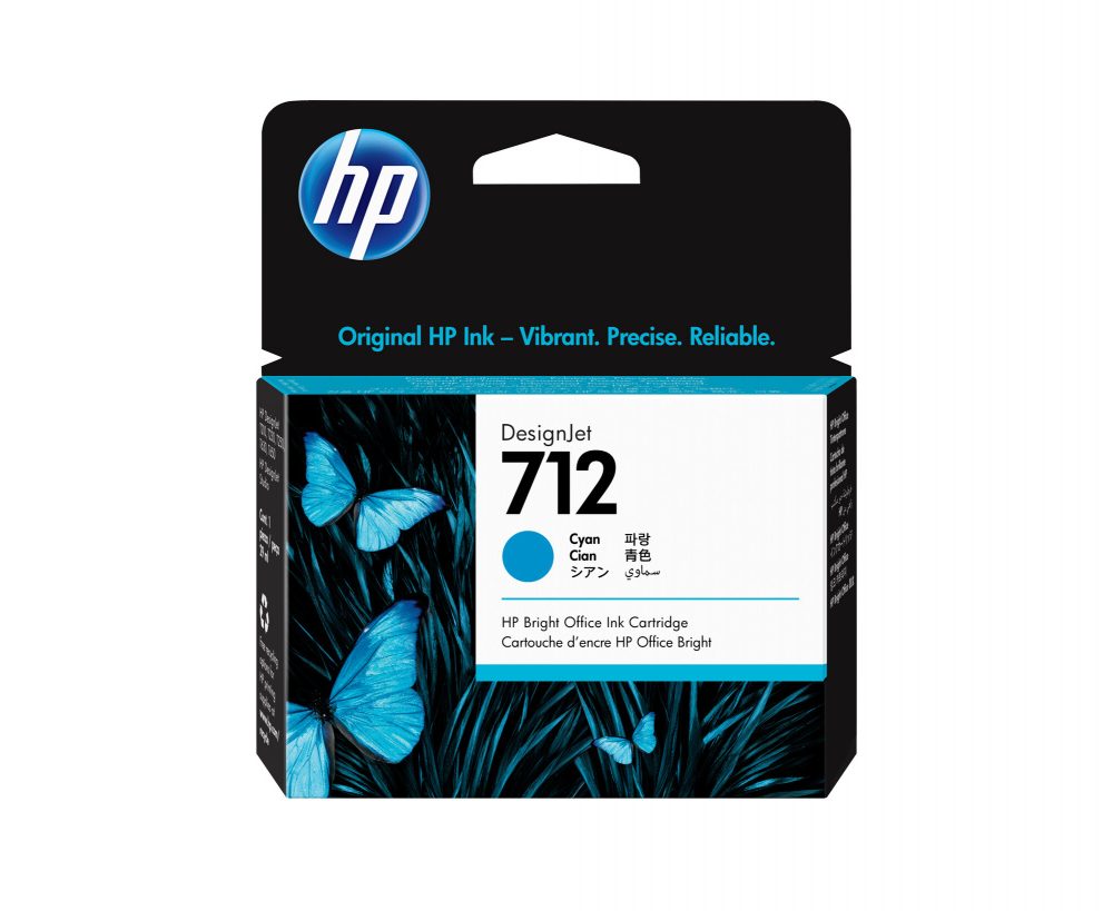 Original Ink- Cyan HP 712 (3ED67A)