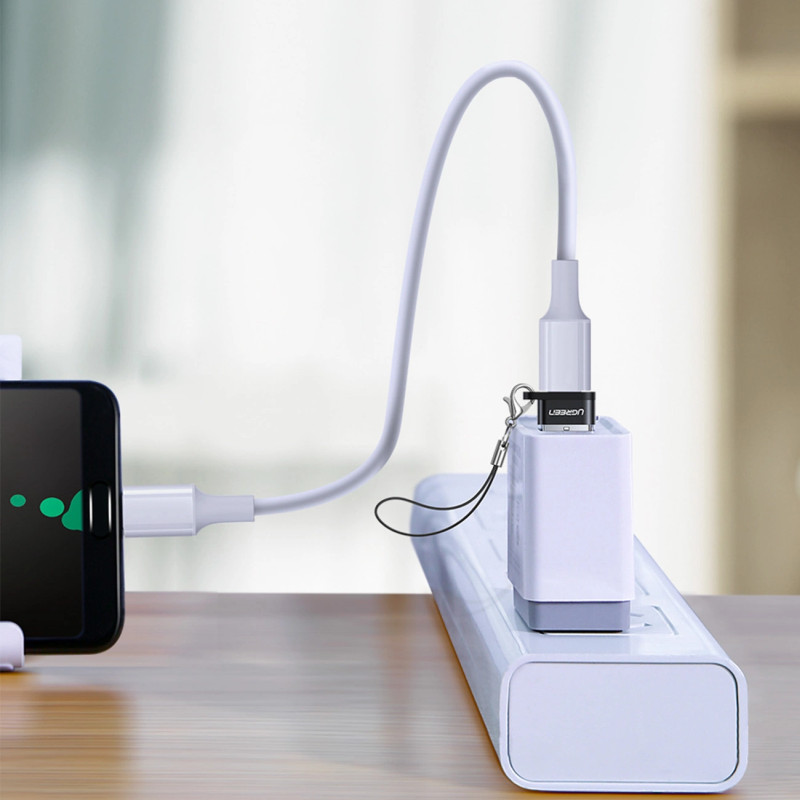 Alternative view of UGREEN adapter USB-C 3.1 (Ž) na USB-A 2.0 (M), crni
