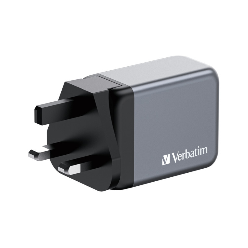 Verbatim GNC-65 GaN zidni punjač 65W, 2×USB-C PD 65W / 1×USB-A QC3.0 - Slika 3