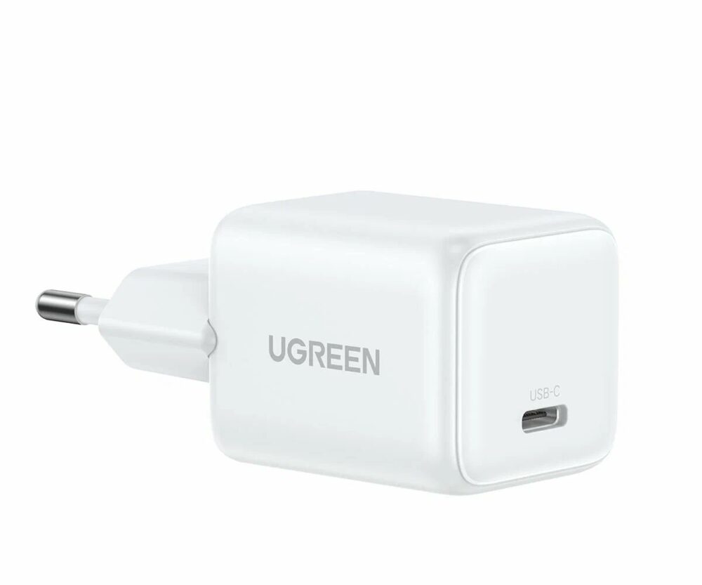UGREEN zidni punjač 30W, USB-C, GaN, set, bijelii